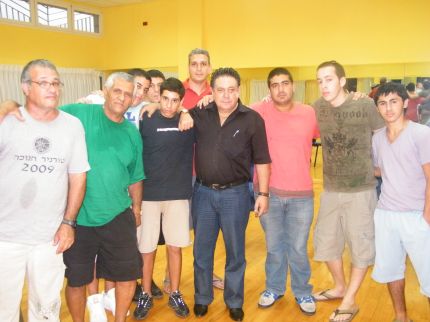 מפגש בין שאול אייזנברג לאוהדי עירוני נהריה, התקיים באולם בעין שרה 